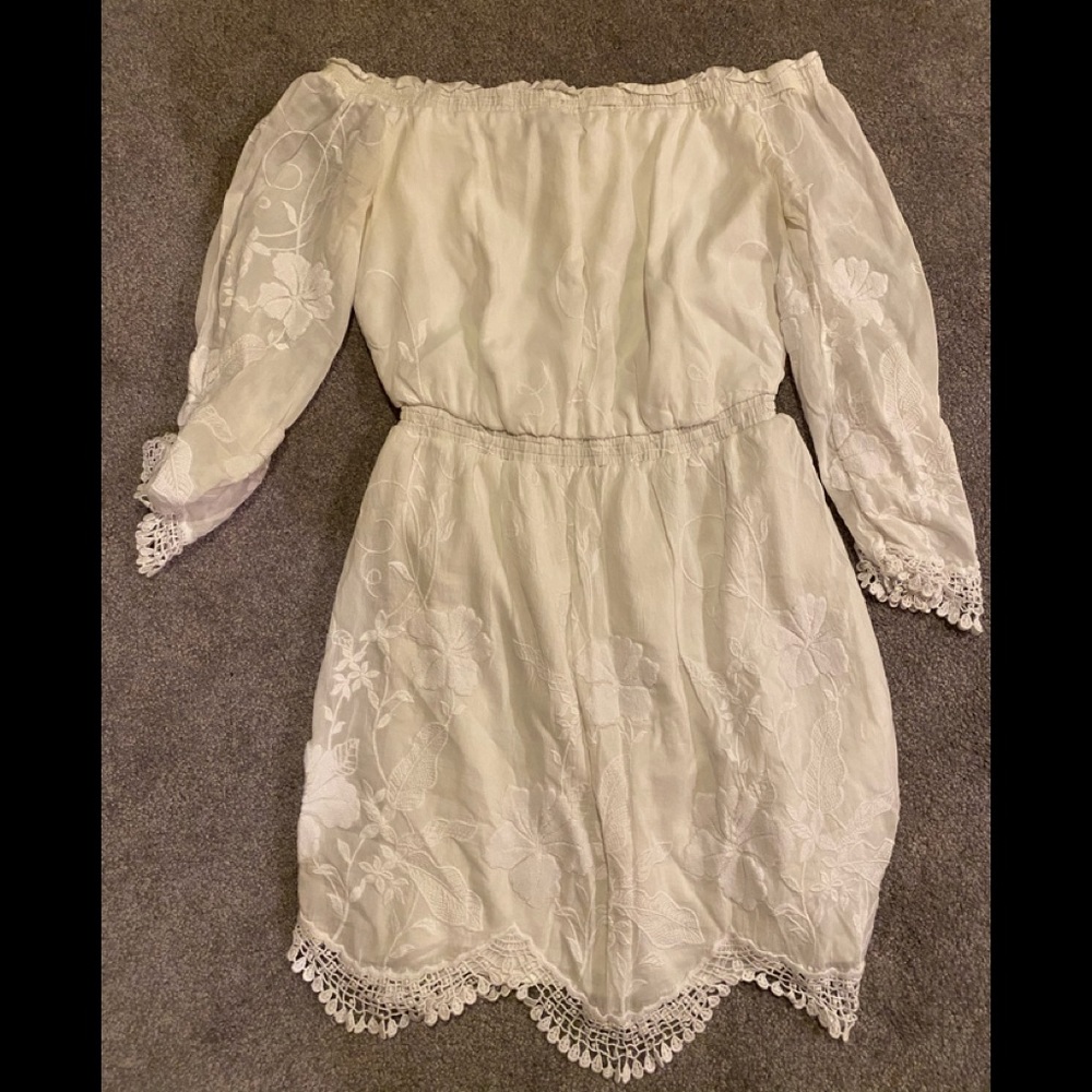 Romantic off the shoulder dress